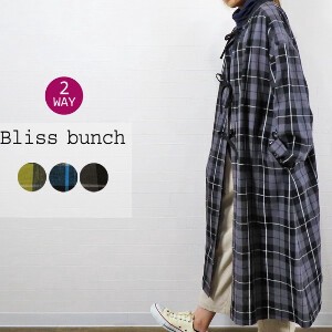 Casual Dress Yarn-dyed Checked Pattern One-piece Dress 2-way
