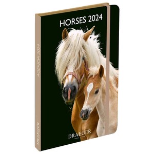 ドレジャー 2024年 ポケットアジェンダダイアリー スケジュール帳 HORSE 競馬 2023新作