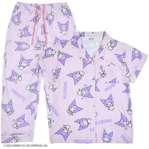 Pajama Set Patterned All Over Sanrio Characters Tops KUROMI