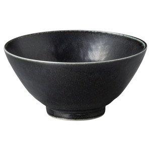 Rice Bowl Porcelain Monochrome Made in Japan