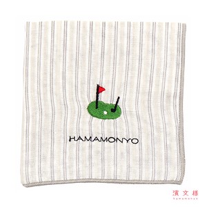 Gauze Handkerchief Reversible Stripe Made in Japan