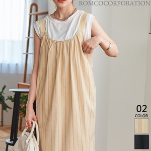 Casual Dress Stripe Long Dress 【2023NEWPRODUCT♪】