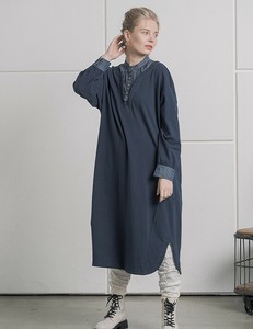 Casual Dress Layered Brushed Lining One-piece Dress Autumn/Winter 2023