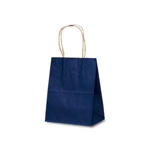 紙袋 ベルベ 1216 自動紐手提袋 T-2 カラー(紺)