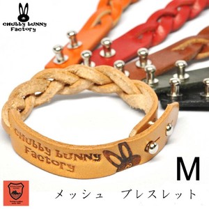 Leather Bracelet Cattle Leather Genuine Leather M Made in Japan