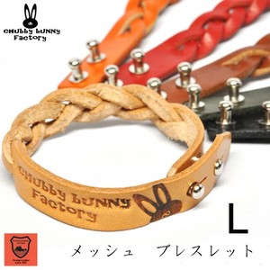 Leather Bracelet Cattle Leather L Genuine Leather Made in Japan