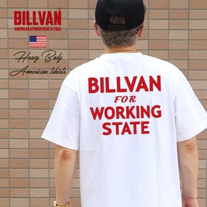 BILLVAN 復刻WORKING STATE アメリカンスタンダード ヘビーTシャツ