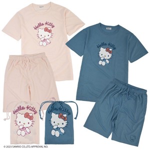 Men's Loungewear Set T-Shirt Hello Kitty Drawstring Bag Sanrio Characters