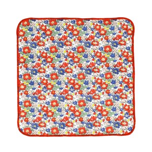 Towel Handkerchief Red Floral Pattern