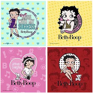 【Betty Boop】ウッド コースター セット Colorful BB-MSP-CS-BB6482