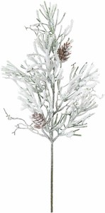 【造花】フロストコノテガシワバンチ　ホワイト　FS　−6223W