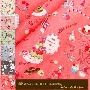 YUWA 有輪商店 ”Salons de the Paris” シャーティング [F.Cherry Pink]/生地 布 /826724