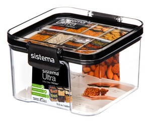 システマ ウルトラ sistema Ultra 460ml 食品保存容器 フードコンテナ ナッツ ドライフルーツ シリアル