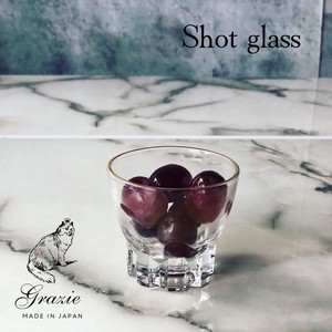 ＊grazie＊　「Shot glass」　ガラス　全6形状　【美濃焼　グラス　カップ　日本製】ヤマ吾陶器