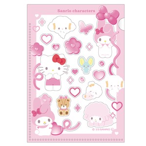 T'S FACTORY File Sticker Pink Sanrio Folder