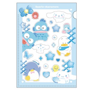 T'S FACTORY File Sticker Sanrio Blue Folder
