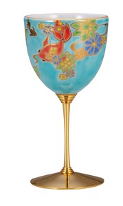 Kutani ware Wine Glass Goldfish