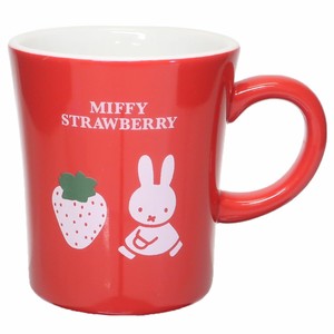 【マグカップ】ミッフィー 磁器製マグ MIFFY STRAWBERRY レッド
