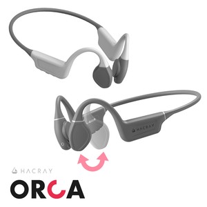 【Amazon販売不可】HACRAY 可動式骨伝導イヤホン「Orca」可動式振動部パーソナルアジャスター搭載