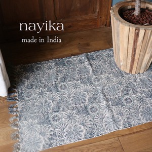 インド製ブロックプリントラグ【NAYIKA】：NAYIKA
