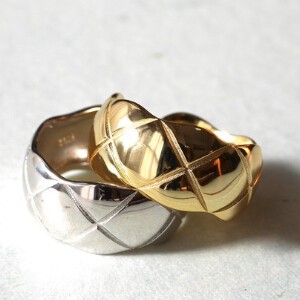 【D-15】 シルバ-925 シルバーアクセサリー リング  ゴールドリング 指輪 フリーサイズ　ユニセックス