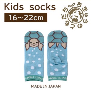 日本製 靴下【1P】キッズソックス【カメ】
