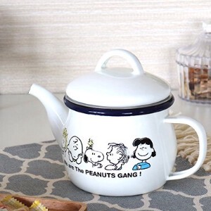 Enamel Teapot Snoopy Strainer
