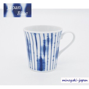 ジャパンブルー　マグカップ　縞　美濃焼　日本製