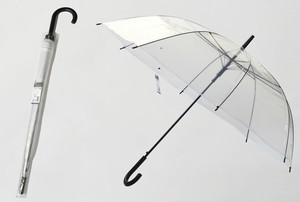 【欠品】65cmビニール傘　透明傘　ワンタッチジャンプ傘