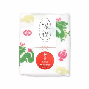 Hand Towel Gauze Towel Senshu Towel Presents Face Dragon Made in Japan