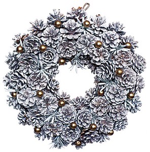 [2023クリスマス]彩か｜SAIKA　Snowly Whitepine Wreath M