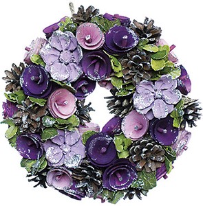 [2023クリスマス]彩か｜SAIKA　Purple&Lirac Wreath S