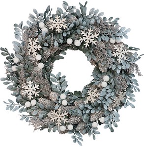 [2023クリスマス]彩か｜SAIKA　Wreath Iceblue Snowmark
