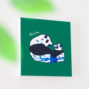 【受注生産】YAKUSOKU（やくそく）／パンダの親子 動物ましかくキャンバス〈250〉【日本製】