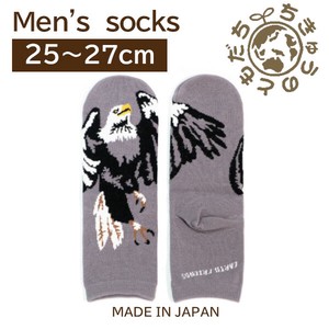 日本製　靴下【1P】メンズソックス【ハクトウワシ】