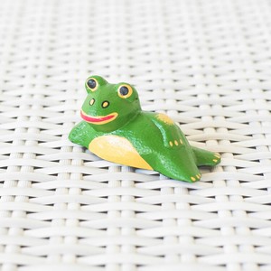 Animal Ornament Wooden Frog Lucky Charm