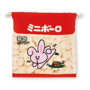 □【即納】お菓子シリーズ フラット巾着 ミニボーロ