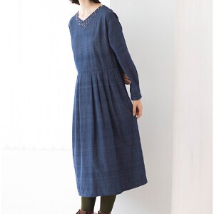 Casual Dress One-piece Dress Embroidered Organic Cotton