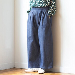 Full-Length Pant Embroidered Wide Pants Organic Cotton