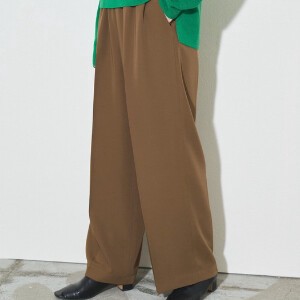 Full-Length Pant Twill Polyester Wide Easy Pants