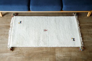 【60x120cm】#99　手結び ギャベ ギャッベ デザイン絨毯  玄関マット  バスマット