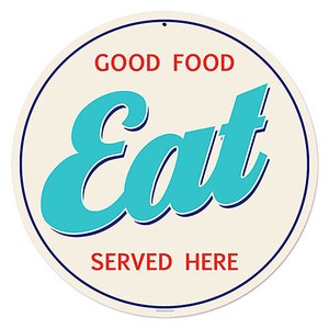 【スティールサイン】【フード ＆ ドリンク】Good Food Eat PT-RPC-348