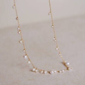 〔14kgf〕淡水パールカノンネックレス (pearl necklace)