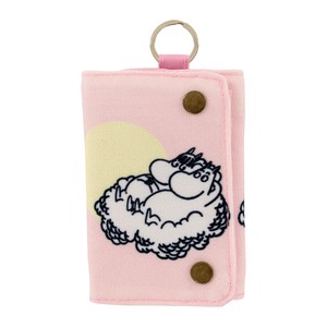 ムーミン　財布　北欧　ウォレット ムーミン 雲に乗る ピンク　キャンバス　ムーミン谷　24×12cm