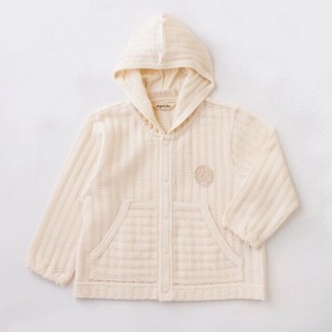 Kids' Zipperless Hoodie Knitted Organic Cotton Made in Japan