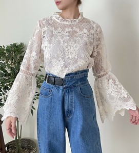 Button Shirt/Blouse Corded Lace
