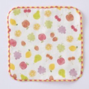 Gauze Handkerchief Mini Fruits Made in Japan