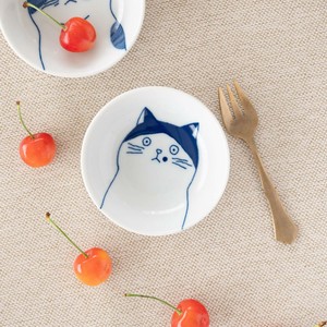 美浓烧 小钵碗 SHICHITA 日式餐具 猫 9cm 日本制造