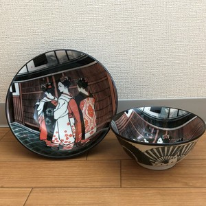 Mino ware Donburi Bowl Pottery Apprentice Geisha Ramen Bowl Made in Japan