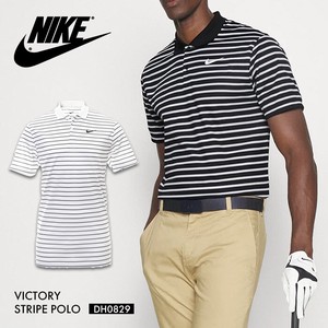 ナイキ ポロシャツ メンズ NIKE 半袖 ゴルフウェア DH0829 ロゴ POLO 大きいサイズ スポーツ ボーダー